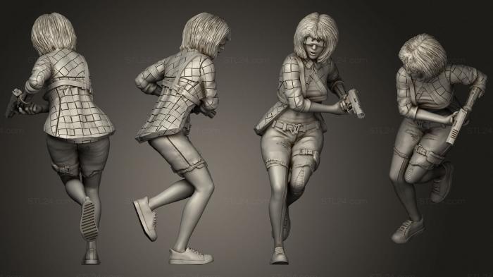 Figurines of girls (Rosa, STKGL_1403) 3D models for cnc